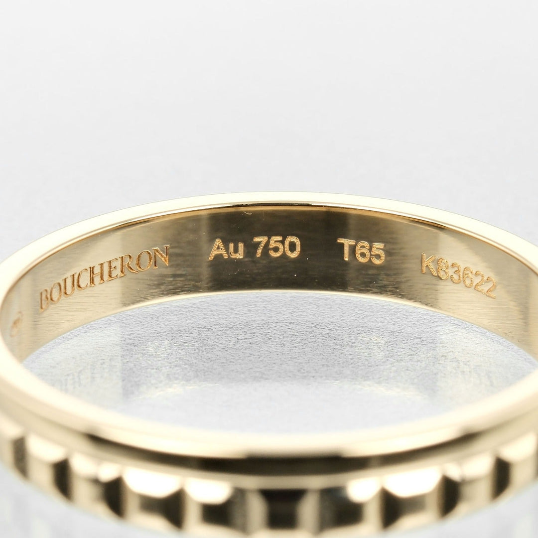 Boucheron Ring K18 yellow gold gold Quatre Radiant Half mens 65 Used Authentic