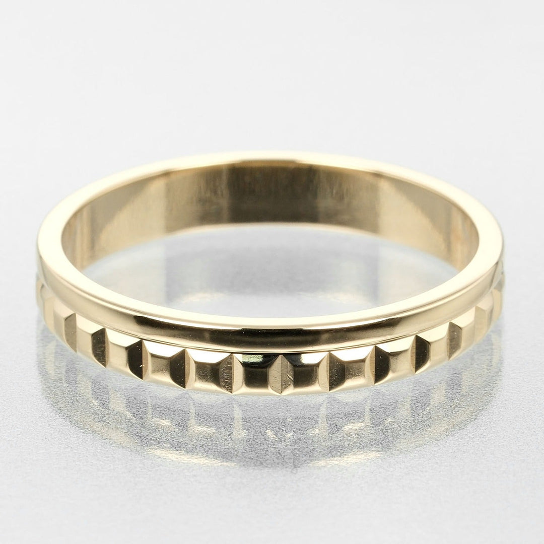 Boucheron Ring K18 yellow gold gold Quatre Radiant Half mens 65 Used Authentic