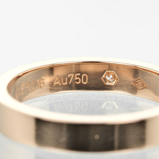 CARTIER Ring K18 pink gold, diamond gold 0.1" model C de Cartier engraved Women 47 Used Authentic