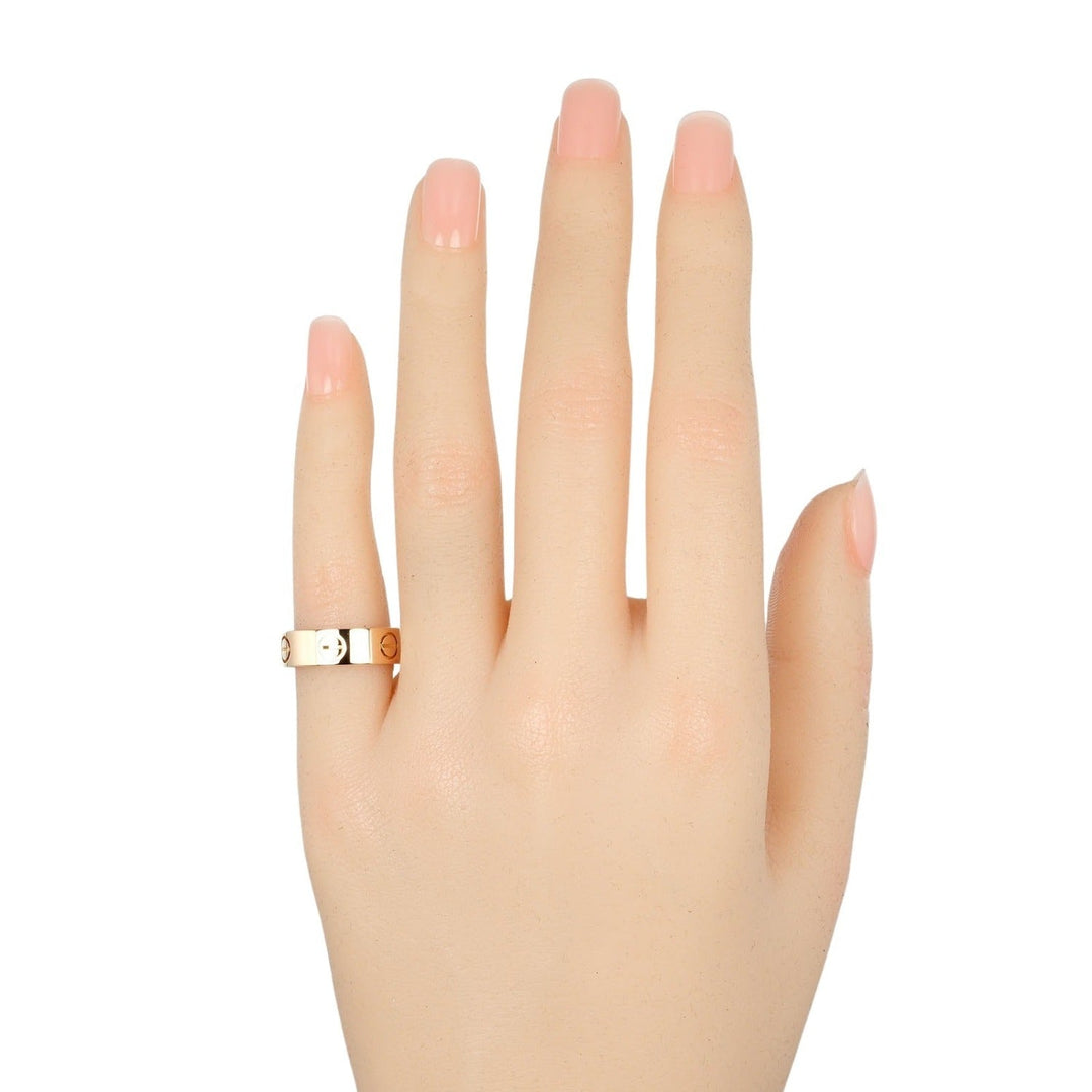 CARTIER Ring K18 Pink Gold gold love Women 47 Used Authentic