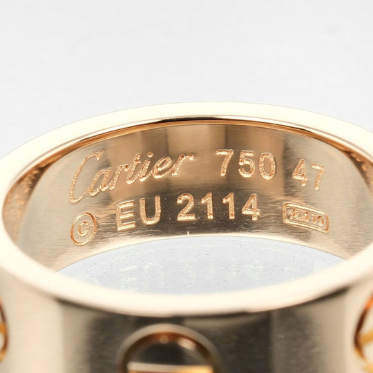 CARTIER Ring K18 Pink Gold gold love Women 47 Used Authentic