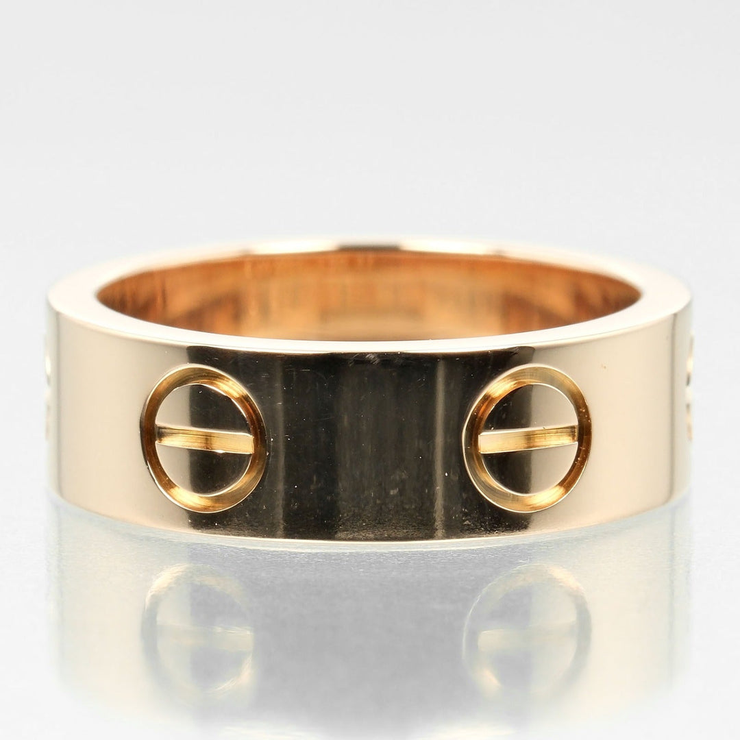 CARTIER Ring K18 Pink Gold gold love Women 47 Used Authentic