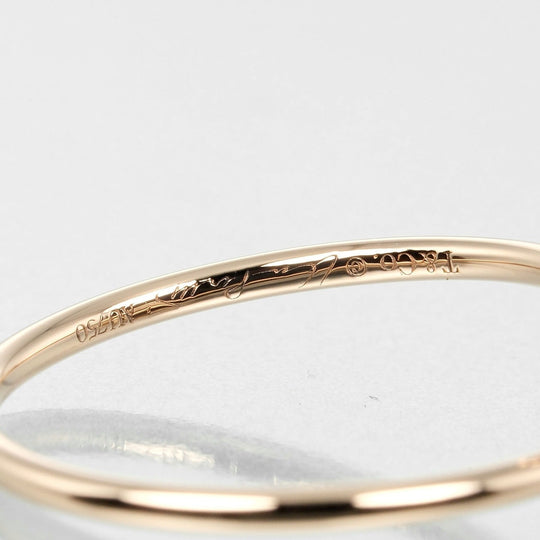 TIFFANY&Co. Ring K18 pink gold, 2P diamond gold hoop Women Used Authentic