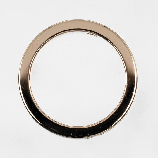 BVLGARI Ring K18 pink gold, diamond gold B.zero1 Essential Women Used Authentic