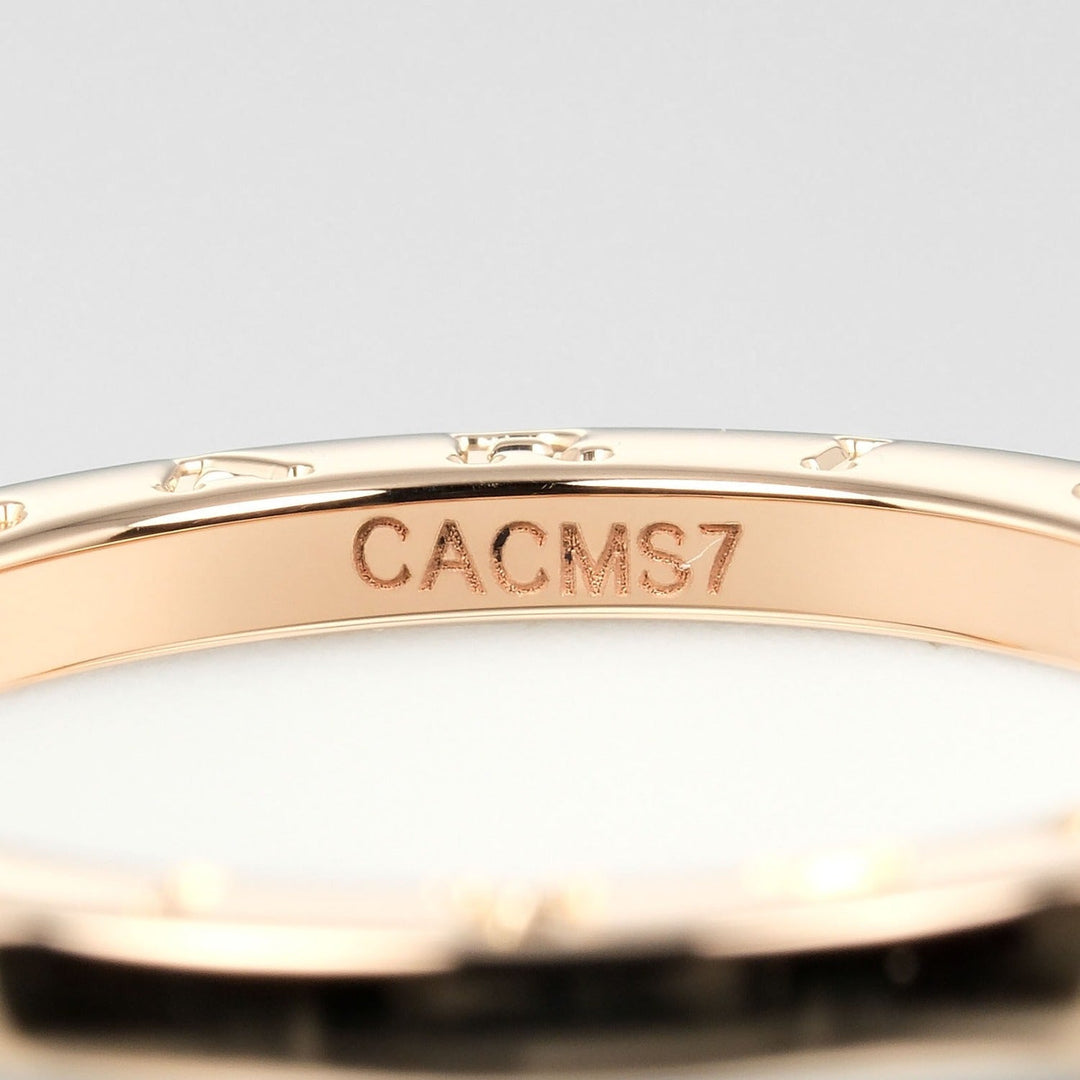 BVLGARI Ring K18 pink gold, ceramic gold Be zero one B.Zero1 4 bands Women 54 Used Authentic