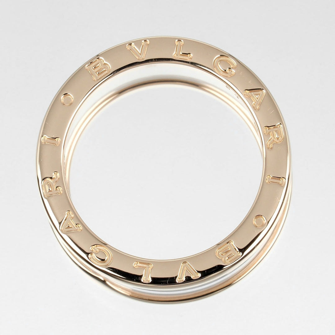 BVLGARI Ring K18 pink gold, ceramic gold Be zero one B.Zero1 4 bands Women 54 Used Authentic