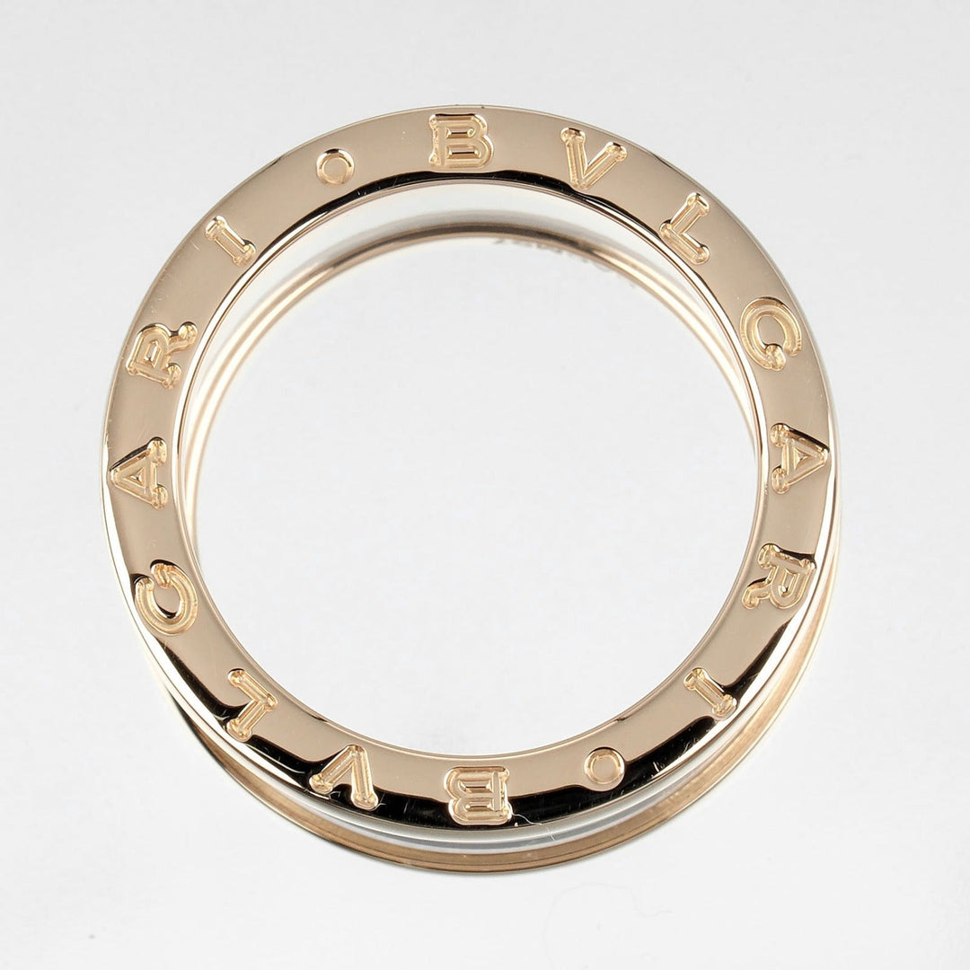 BVLGARI Ring K18 pink gold, ceramic gold Be zero one B.Zero1 4 bands Women 54 Used Authentic