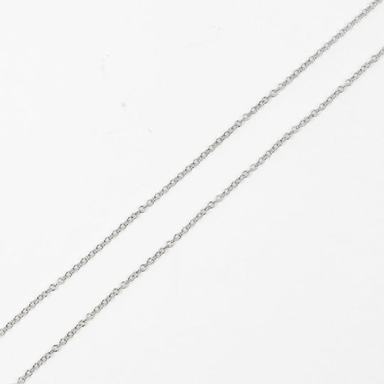 TIFFANY&Co. Necklace K18 White Gold, Pink Sapphire pink T Smile Mini Women Used Authentic
