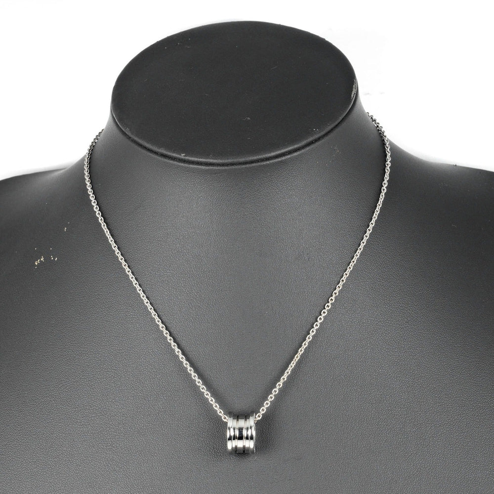 BVLGARI Necklace K18 white gold Silver Be zero one B.ZERO1 Women Used Authentic