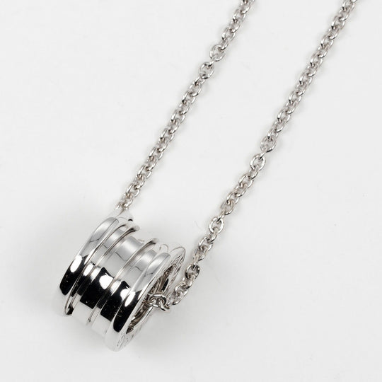 BVLGARI Necklace K18 white gold Silver Be zero one B.ZERO1 Women Used Authentic