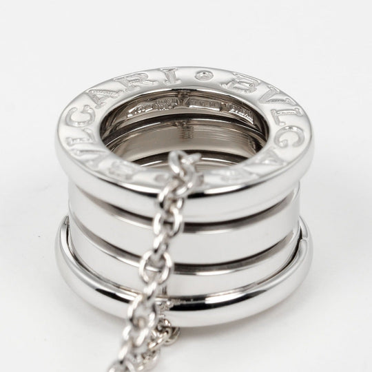BVLGARI Necklace K18 white gold Silver Be zero one B.ZERO1 Women Used Authentic