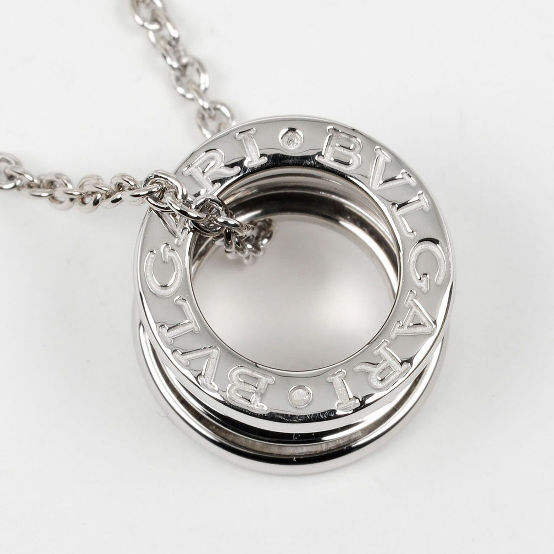 BVLGARI Necklace K18 white gold Silver Be zero one B.ZERO1 Women Used Authentic