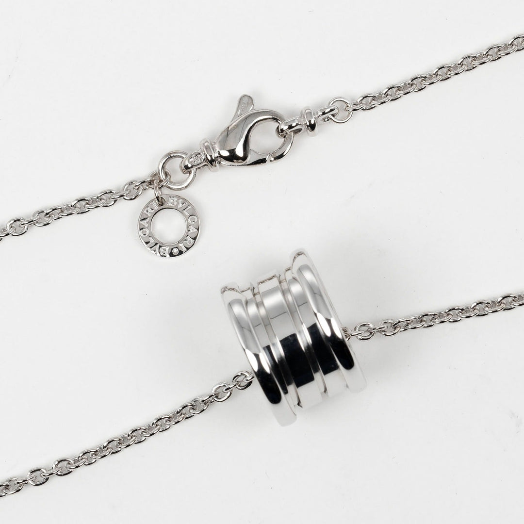 BVLGARI Necklace K18 white gold Silver Be zero one B.ZERO1 Women Used Authentic