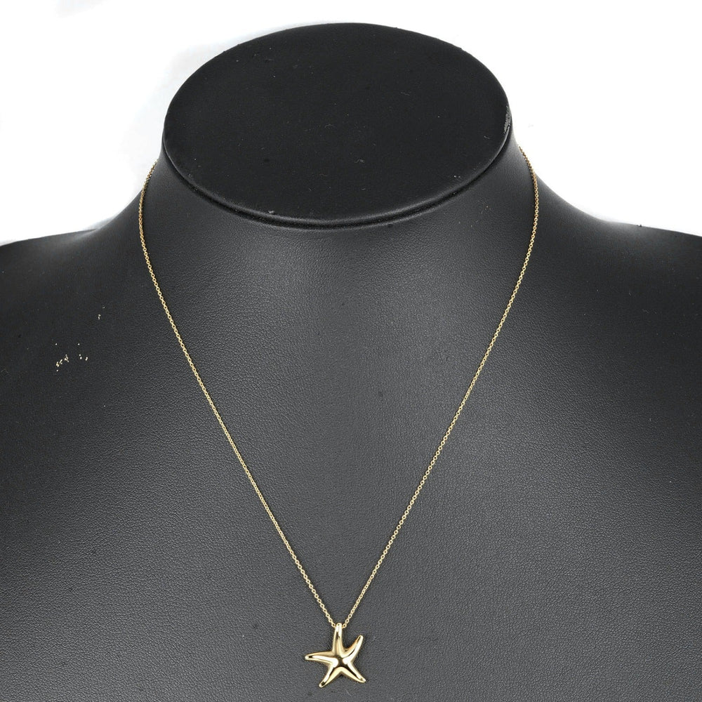 TIFFANY&Co. Necklace K18 yellow gold gold Star fish Women Used Authentic