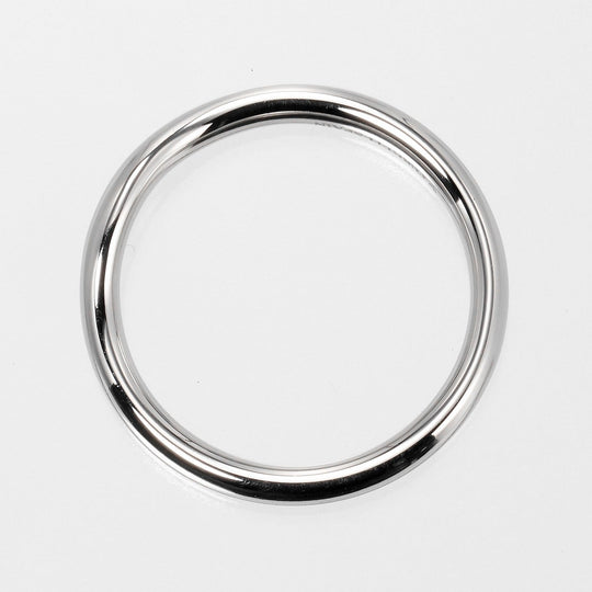 TIFFANY&Co. Ring Pt950Platinum Silver Curved band 0.1" Women Used Authentic