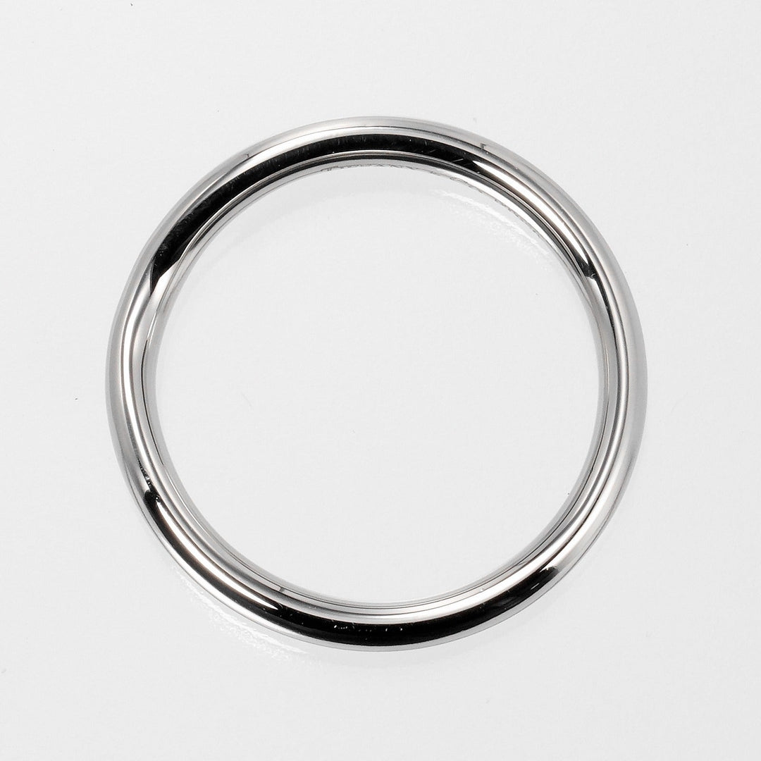 TIFFANY&Co. Ring Pt950Platinum Silver Curved band 0.1" Women Used Authentic
