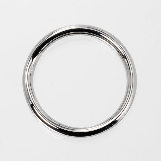 TIFFANY&Co. Ring Pt950Platinum Silver Curved band 0.1" Women Used Authentic