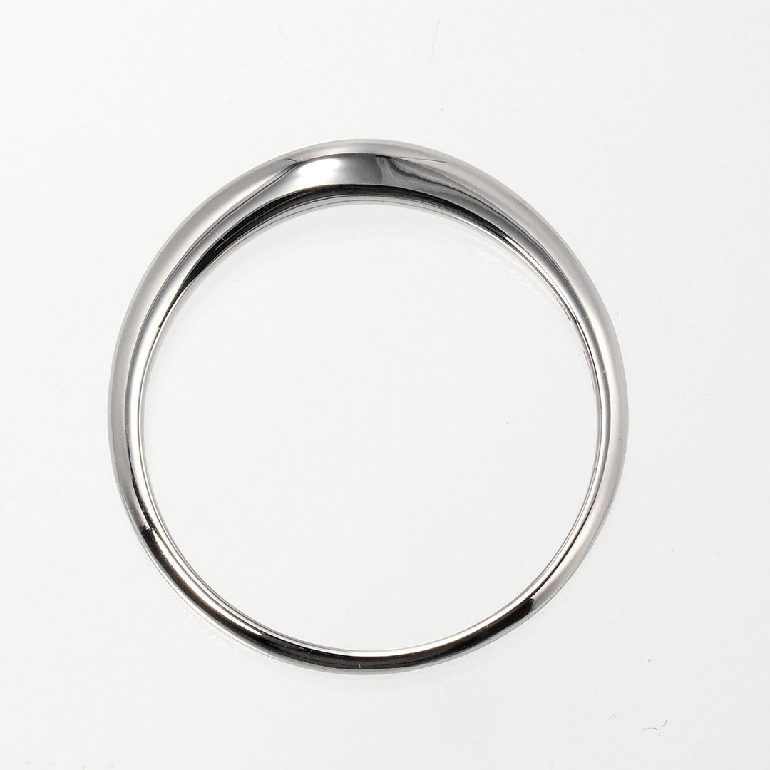 BVLGARI Ring Pt950Platinum Silver Corona Wedding Women Used Authentic