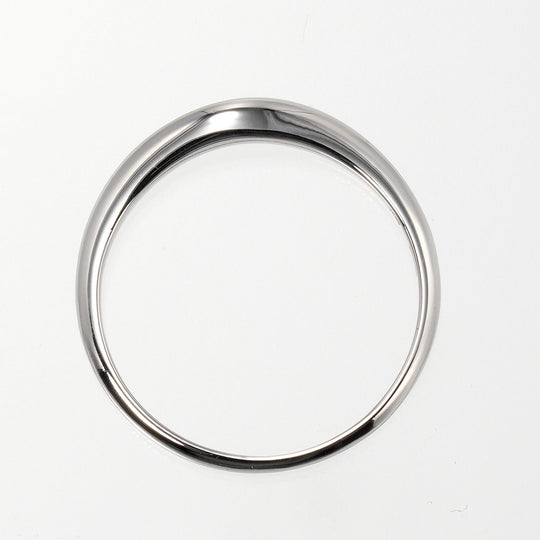 BVLGARI Ring Pt950Platinum Silver Corona Wedding Women Used Authentic