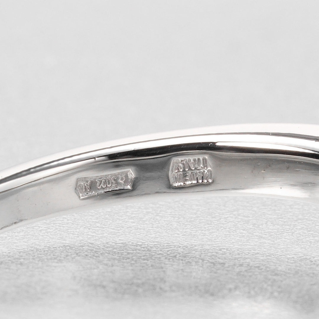 BVLGARI Ring Pt950Platinum Silver Corona Wedding Women Used Authentic