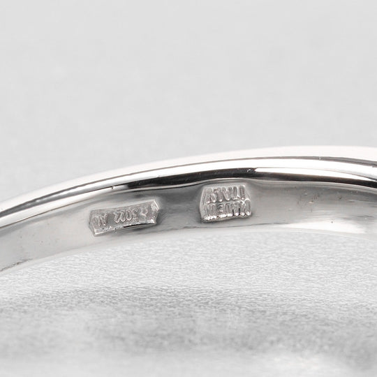 BVLGARI Ring Pt950Platinum Silver Corona Wedding Women Used Authentic