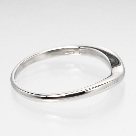 BVLGARI Ring Pt950Platinum Silver Corona Wedding Women Used Authentic