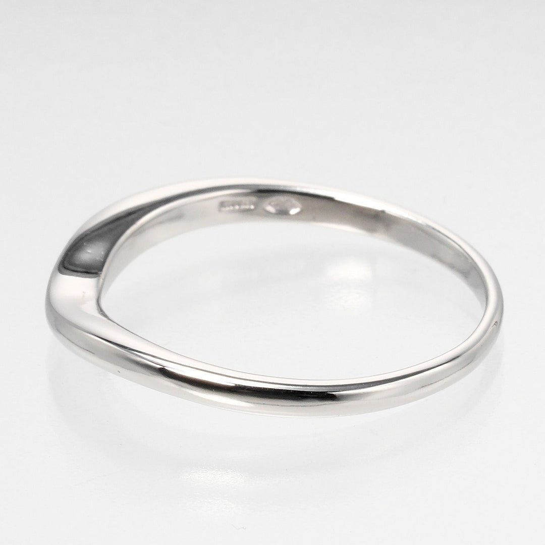 BVLGARI Ring Pt950Platinum Silver Corona Wedding Women Used Authentic