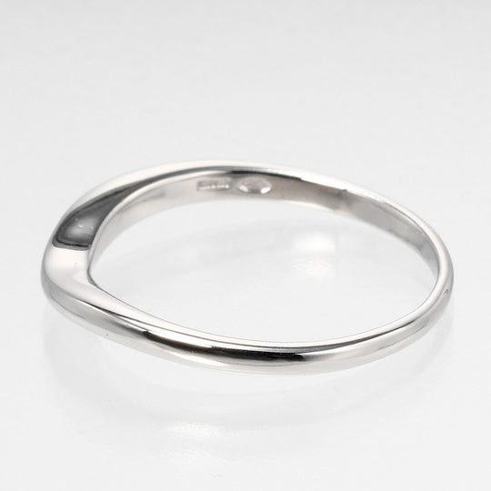 BVLGARI Ring Pt950Platinum Silver Corona Wedding Women Used Authentic