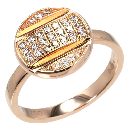 Chaumet Ring K18 pink gold, diamond Pink gold Class one studs Women Used Authentic