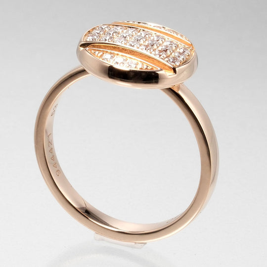 Chaumet Ring K18 pink gold, diamond Pink gold Class one studs Women Used Authentic