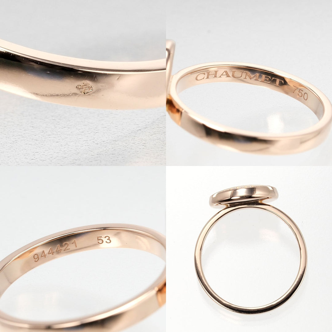 Chaumet Ring K18 pink gold, diamond Pink gold Class one studs Women Used Authentic