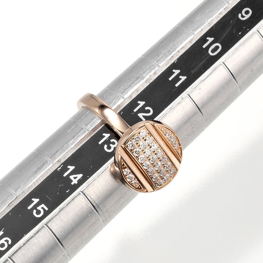 Chaumet Ring K18 pink gold, diamond Pink gold Class one studs Women Used Authentic
