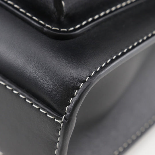 BURBERRY Handbag 8040892 leather black 2WAY handbag  Women Used Authentic