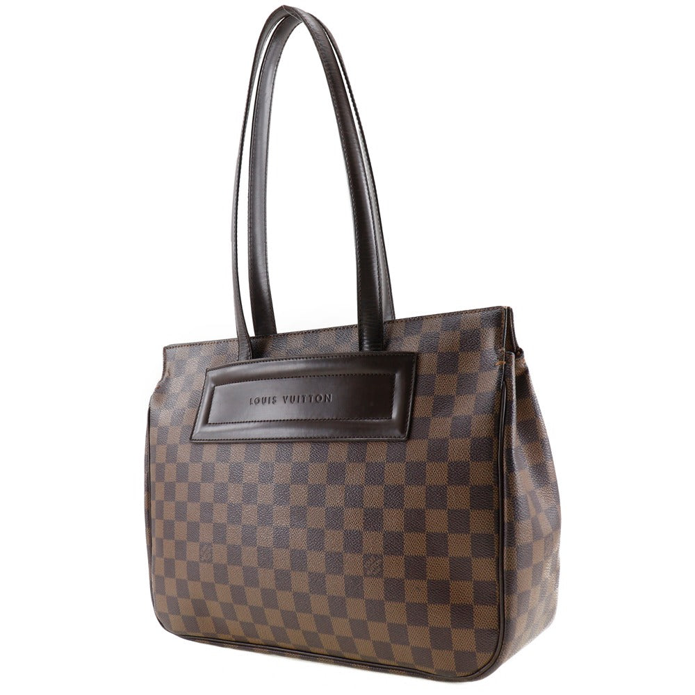 LOUIS VUITTON Tote Bag N51123 Damier canvas Brown Parioli PM Women Used Authentic