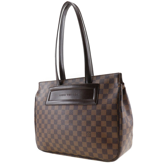 LOUIS VUITTON Tote Bag N51123 Damier canvas Brown Parioli PM Women Used Authentic