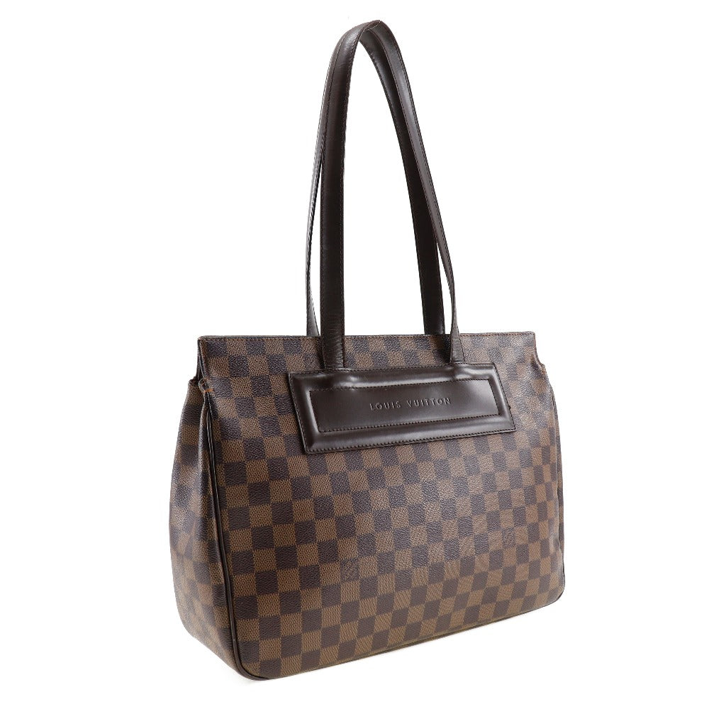 LOUIS VUITTON Tote Bag N51123 Damier canvas Brown Parioli PM Women Used Authentic