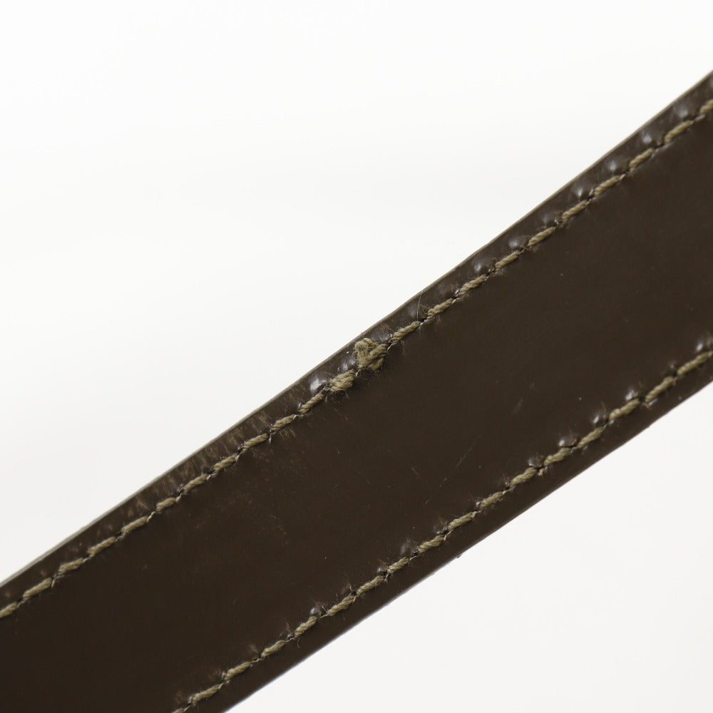 GUCCI Shoulder Bag 000.2404.0509 Nylon canvas khaki 2WAY Bamboo one belt Women Used Authentic