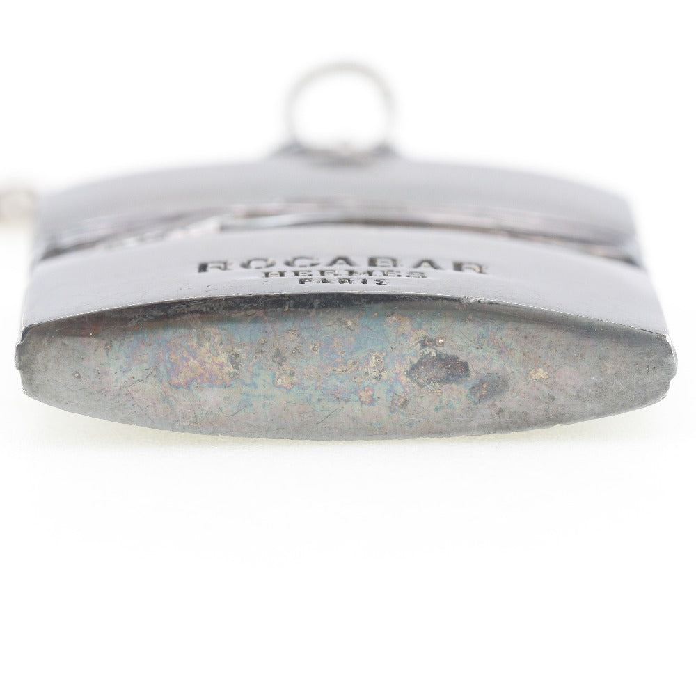 HERMES charm metallic Silver vintage Rocabal unisex(Unisex) Used Authentic