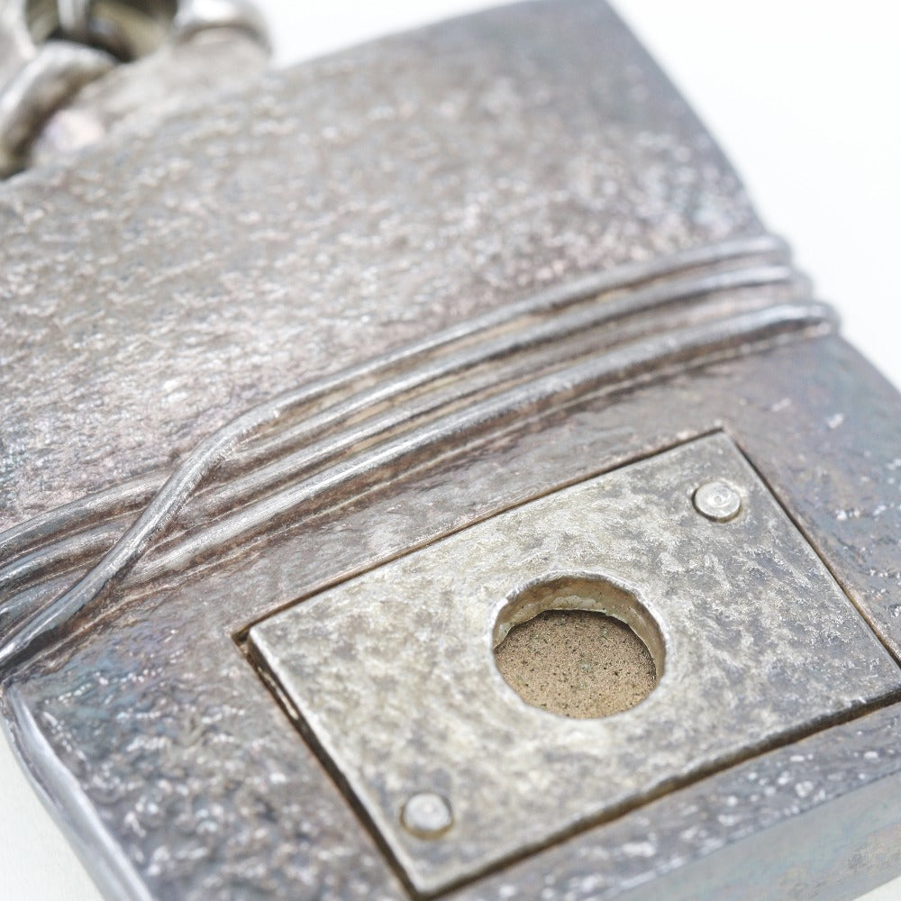 HERMES charm metallic Silver vintage Rocabal unisex(Unisex) Used Authentic