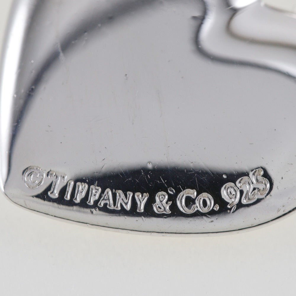 TIFFANY&Co. Bangle Silver925 Silver 3 stations Double heart Women Used Authentic