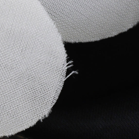 CHANEL Valletta Satin, Textile Black / white camellia ribbon Women Used Authentic