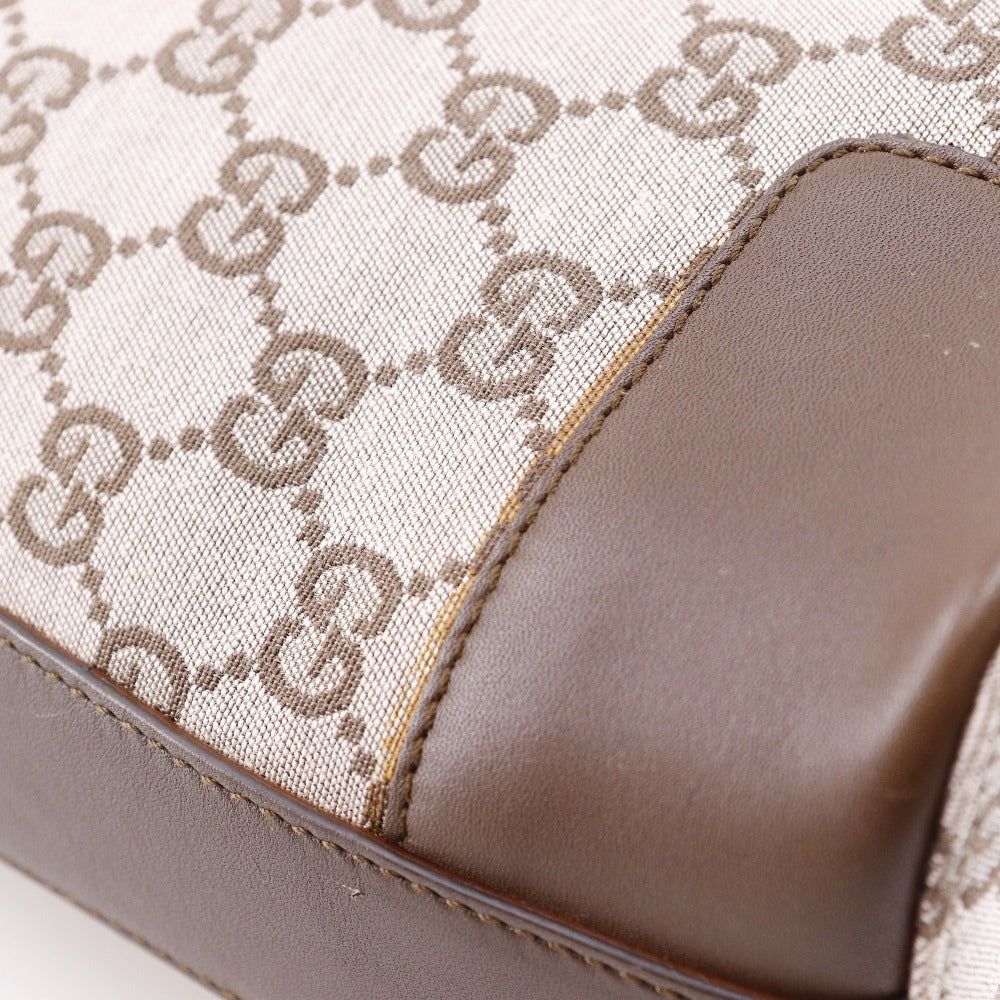 GUCCI Shoulder Bag 001.4204 GG canvas, leather Brown one belt Women Used Authentic