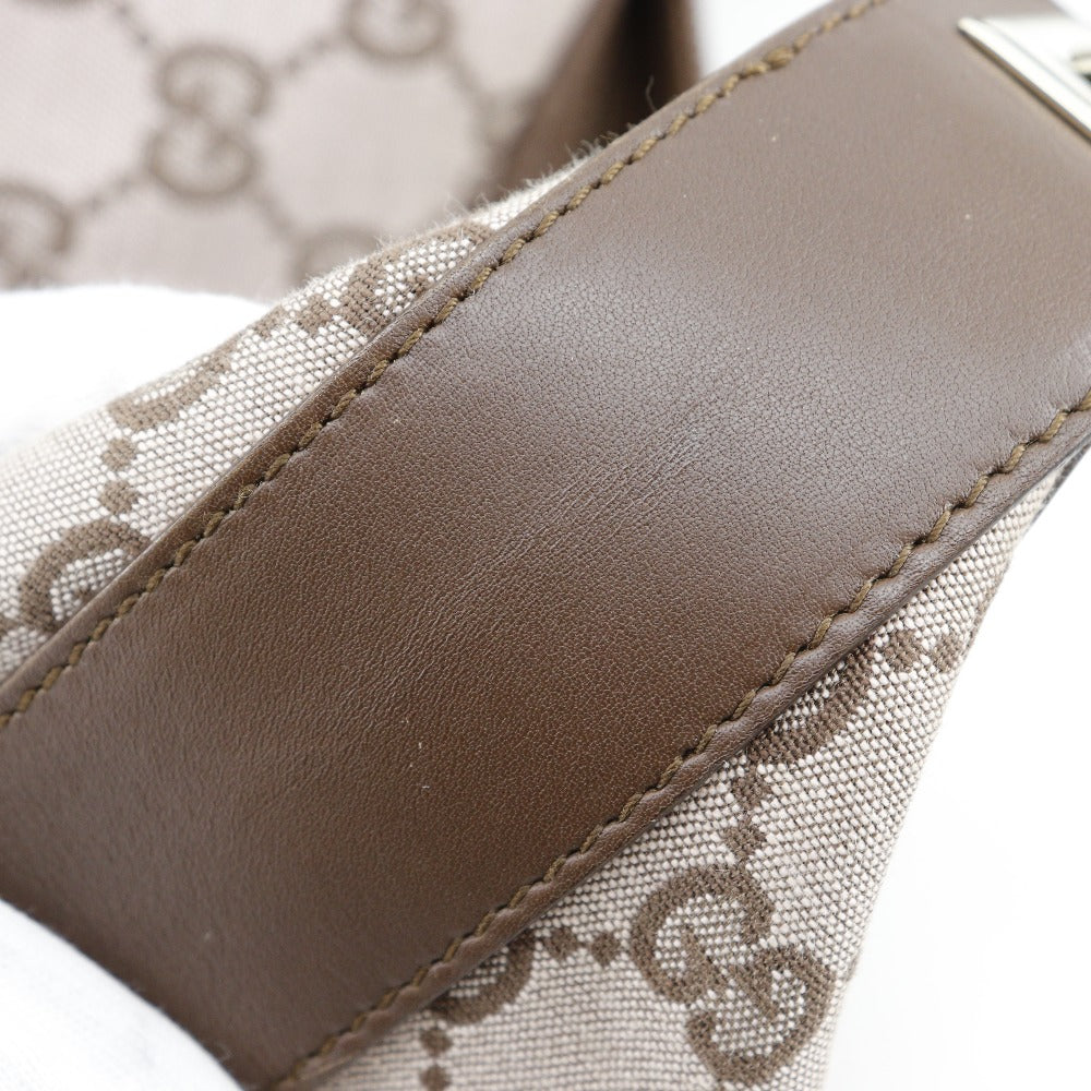 GUCCI Shoulder Bag 001.4204 GG canvas, leather Brown one belt Women Used Authentic