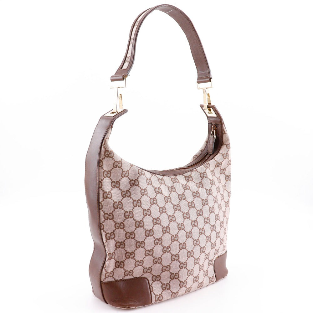 GUCCI Shoulder Bag 001.4204 GG canvas, leather Brown one belt Women Used Authentic