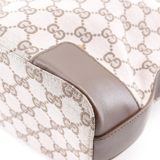 GUCCI Shoulder Bag 001.4204 GG canvas, leather Brown one belt Women Used Authentic