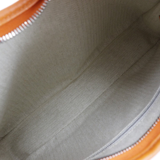 HERMES Shoulder Bag leather Orange one belt Masai Cut 32 Women Used Authentic