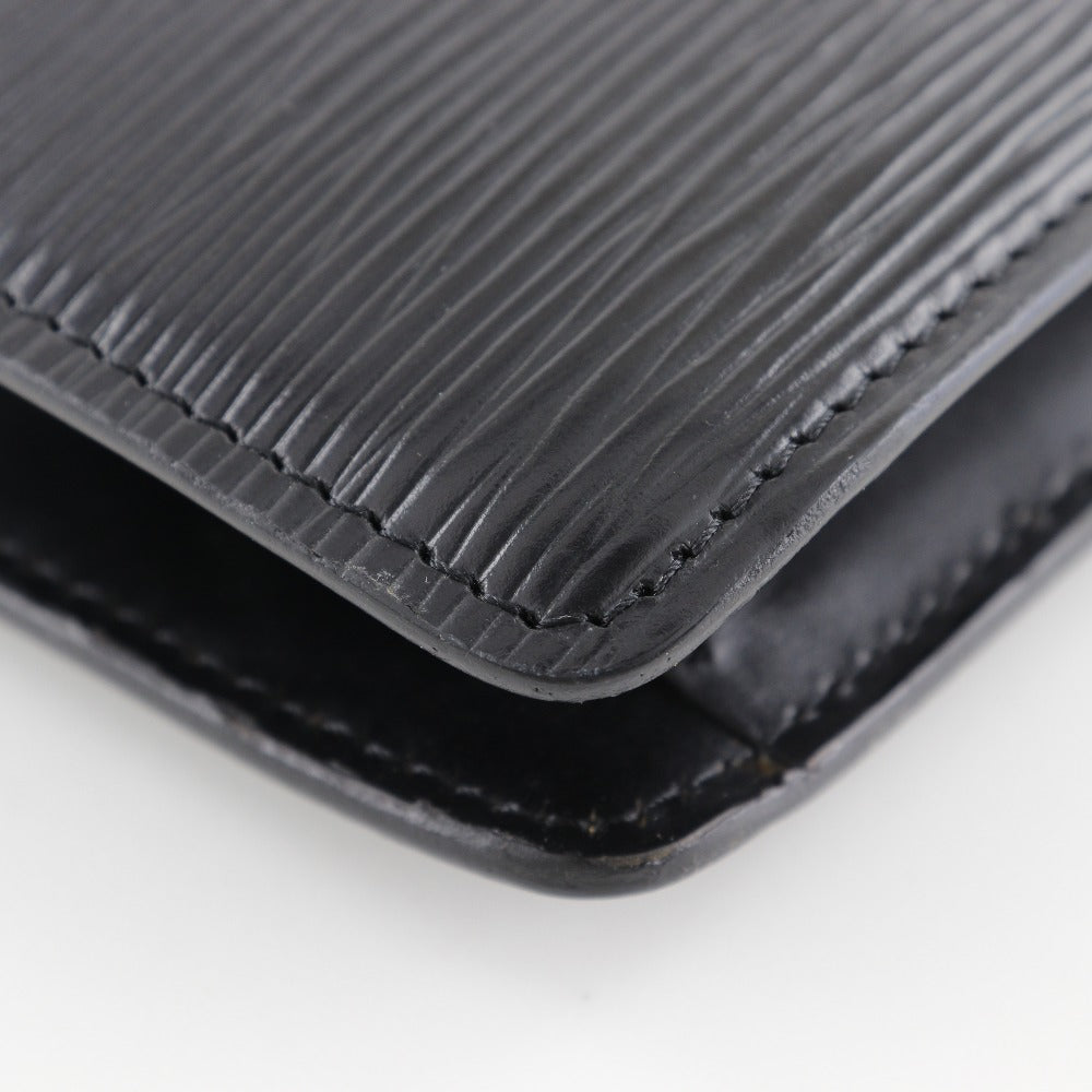 LOUIS VUITTON Clutch bag M52662 Epi Leather black business bag Montaigne 23 mens Used Authentic