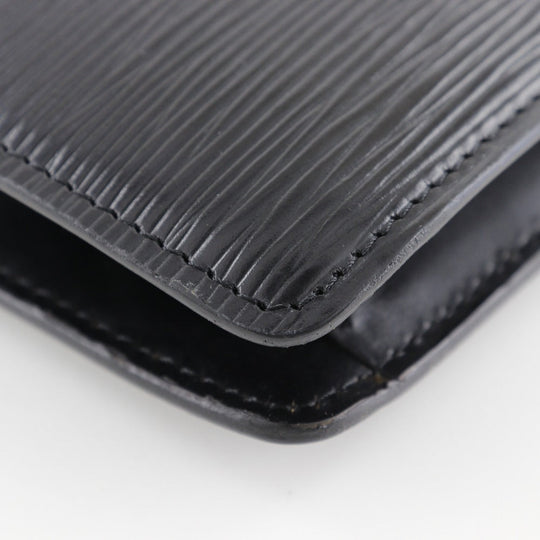 LOUIS VUITTON Clutch bag M52662 Epi Leather black business bag Montaigne 23 mens Used Authentic