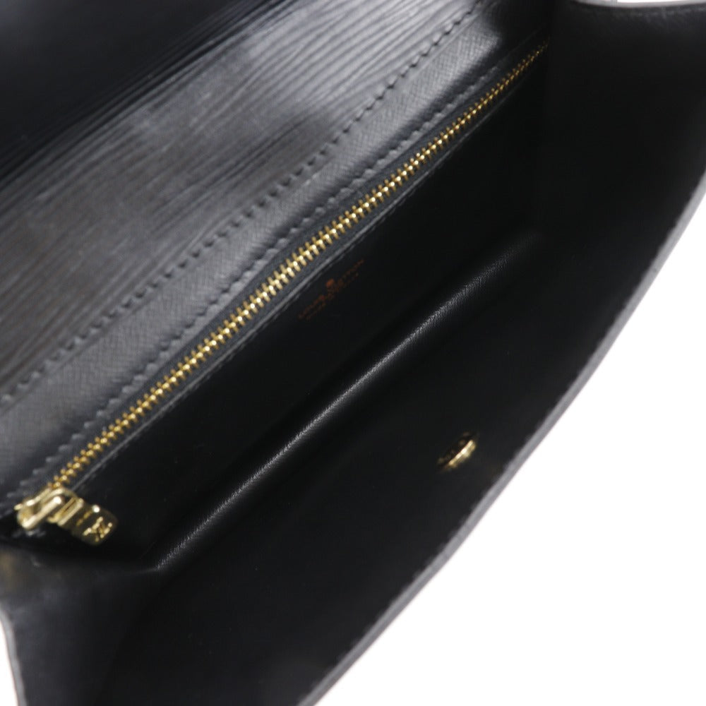 LOUIS VUITTON Clutch bag M52662 Epi Leather black business bag Montaigne 23 mens Used Authentic