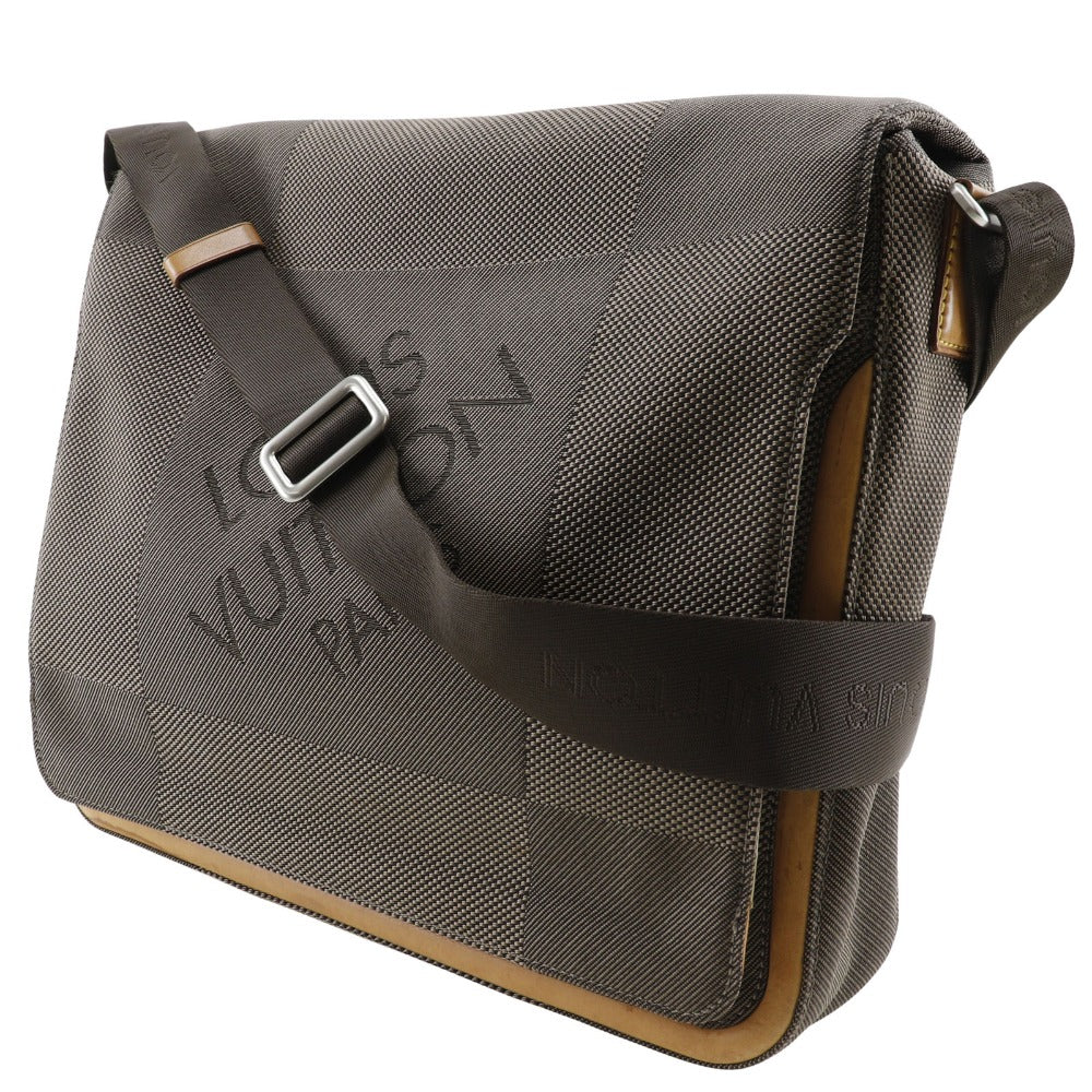 LOUIS VUITTON Shoulder Bag M93030 Damier Jean Canvas Brown Messager mens Used Authentic